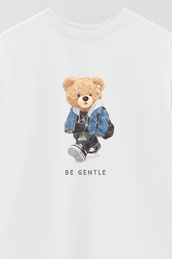 REMERA OVER ESTAMPADA UNISEX BE GENTLE