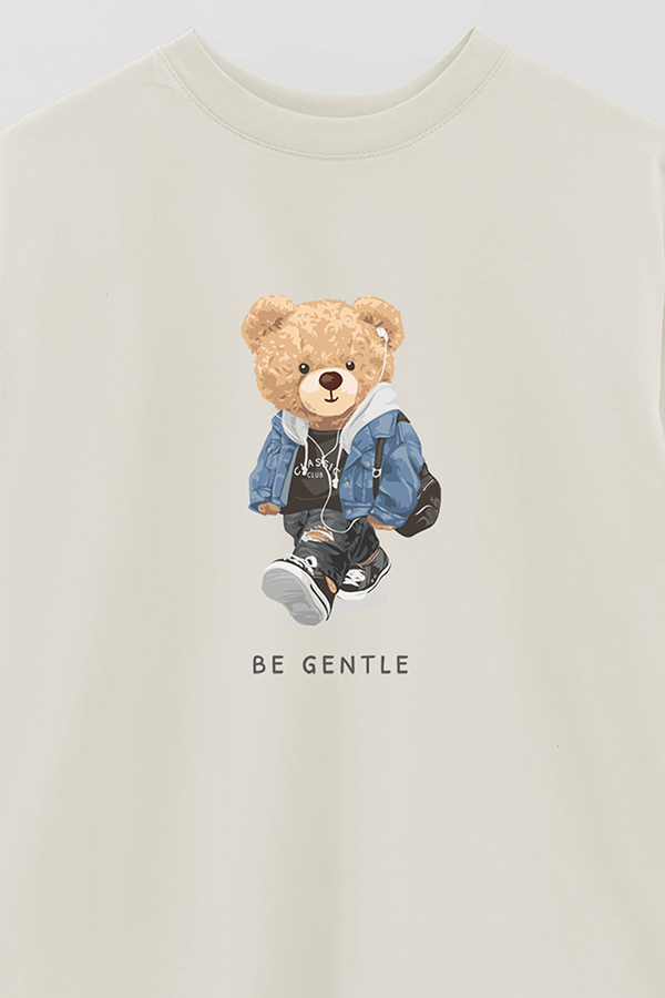REMERA OVER ESTAMPADA UNISEX BE GENTLE