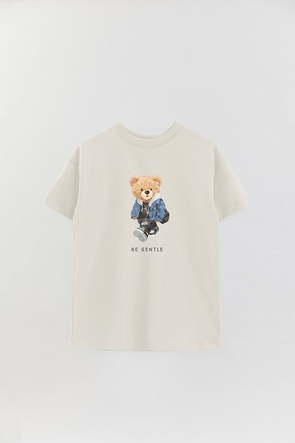 REMERA OVER ESTAMPADA UNISEX BE GENTLE