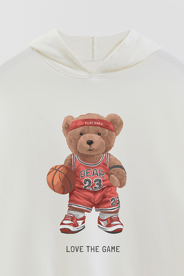 HOODIE RUSTICO BOY TEDDY LOVE THE GAME