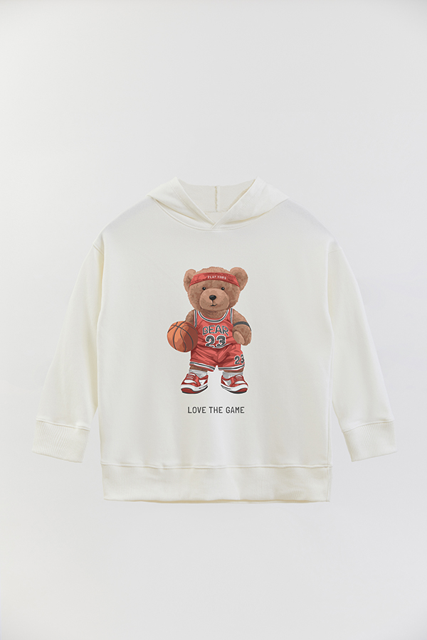 HOODIE RUSTICO BOY TEDDY LOVE THE GAME