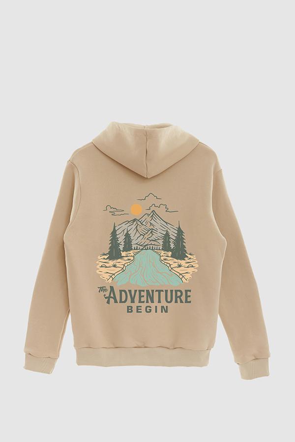 HOODIE ESTAMPADO THE ADVENTURE BEGIN