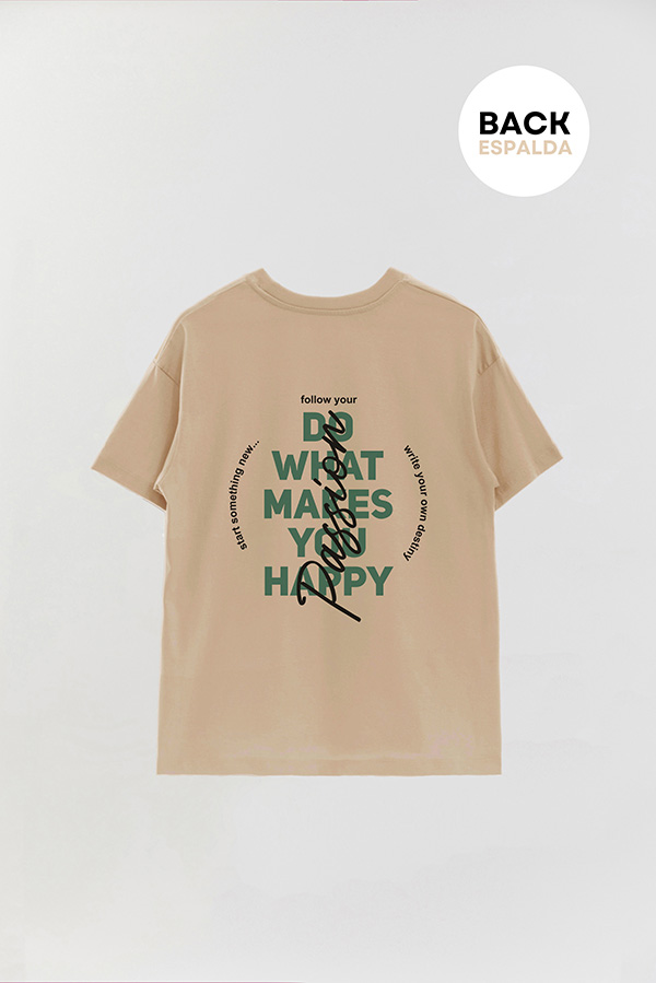 REMERA OVER FB URBAN DO WHAT MAKES YOU HAPPY