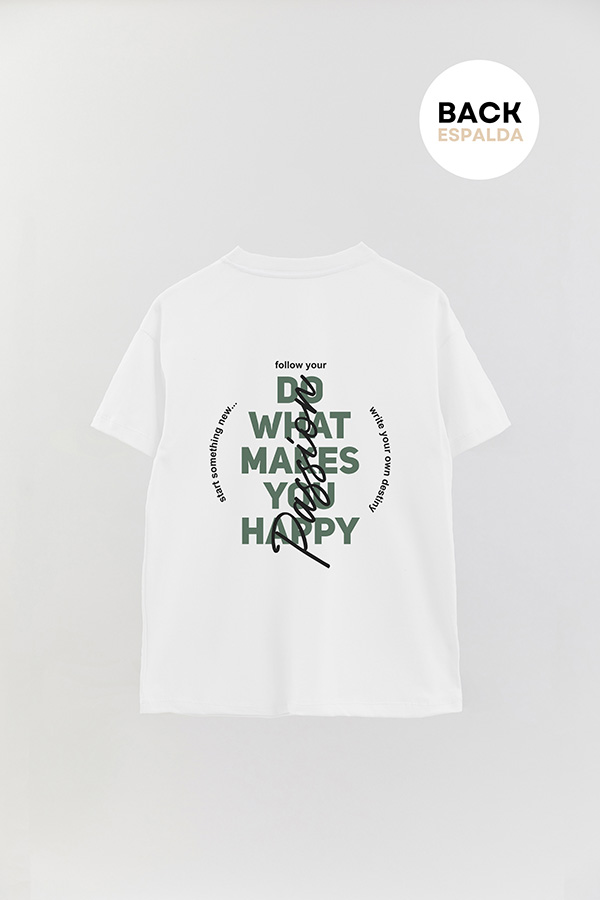 REMERA OVER FB URBAN DO WHAT MAKES YOU HAPPY