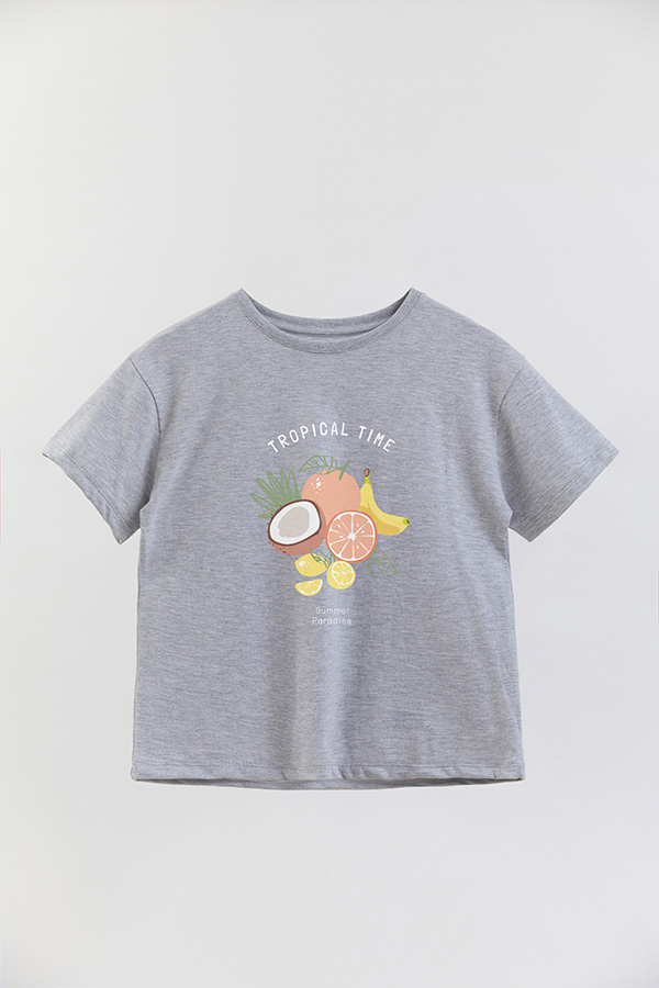 REMERA GIRL OVER TROPICAL TIME