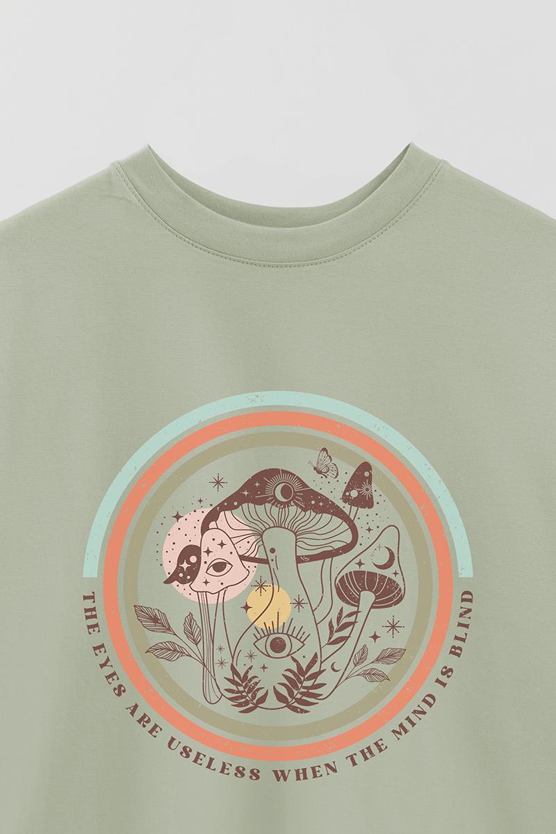 REMERA OVER ESTAMPADA MST THE EYES ARE USELESS