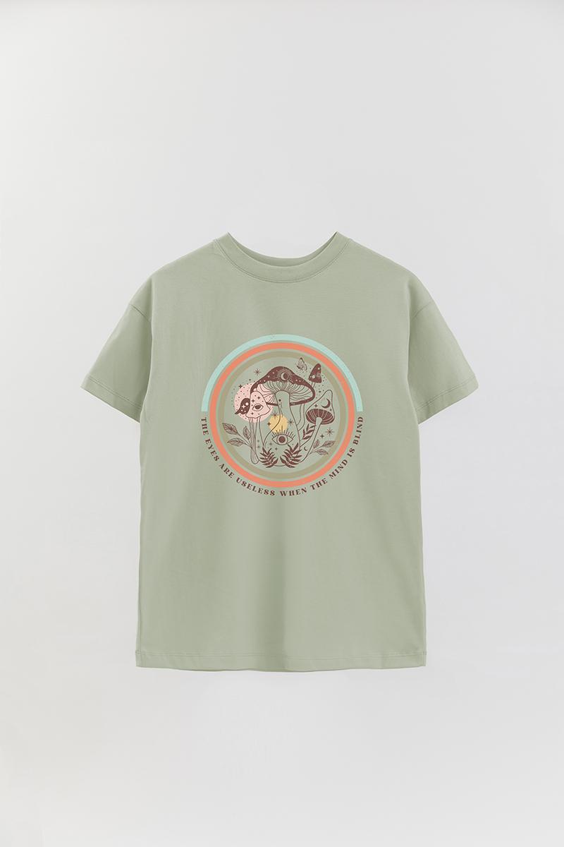 REMERA OVER ESTAMPADA MST THE EYES ARE USELESS