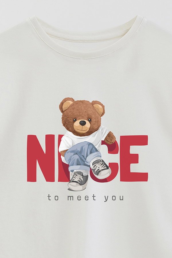 REMERA GB OVERSIZE NICE TO MEET YOU