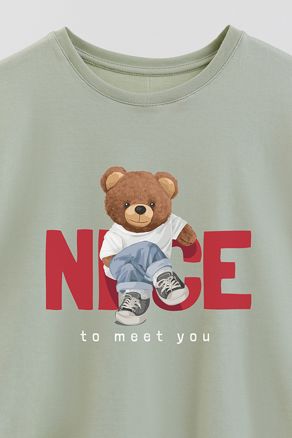 REMERA GB OVERSIZE NICE TO MEET YOU