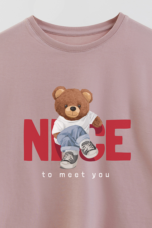REMERA GB OVERSIZE NICE TO MEET YOU