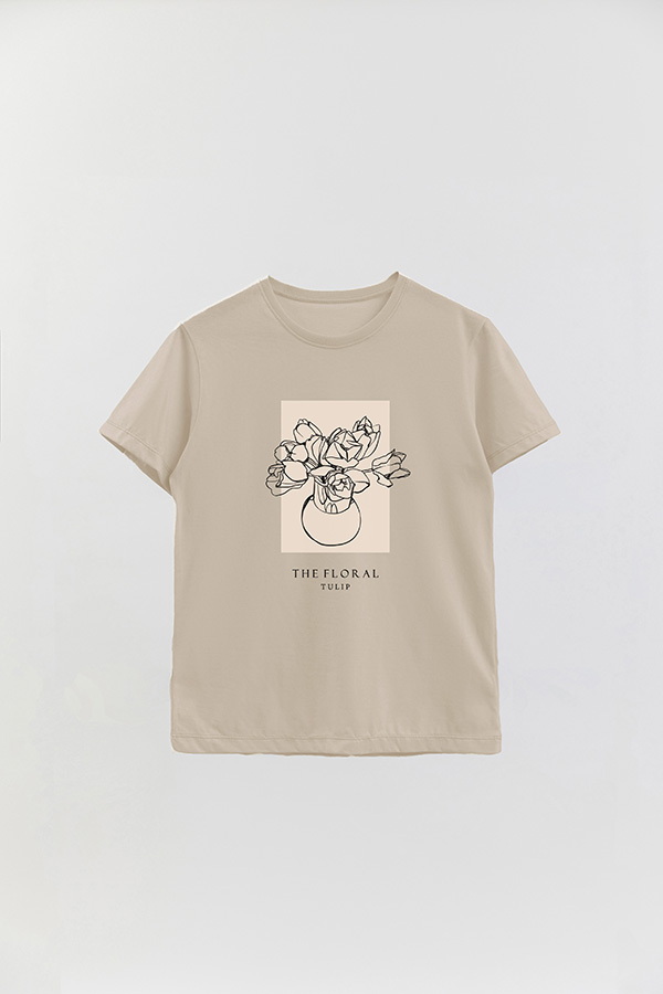 REMERA BASICA ESTAMPADA BT TULIP