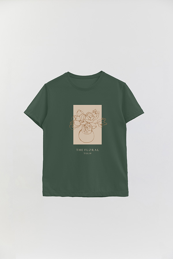 REMERA BASICA ESTAMPADA BT TULIP
