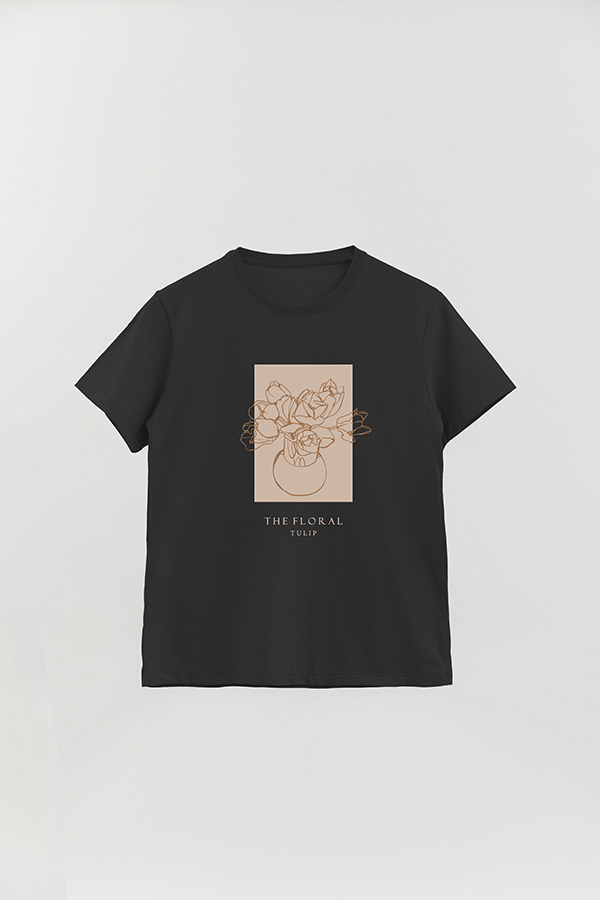 REMERA BASICA ESTAMPADA BT TULIP