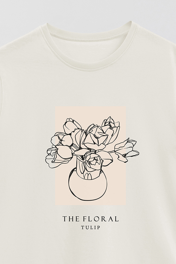 REMERA BASICA ESTAMPADA BT TULIP