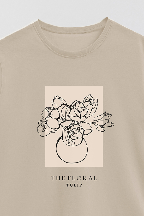 REMERA BASICA ESTAMPADA BT TULIP