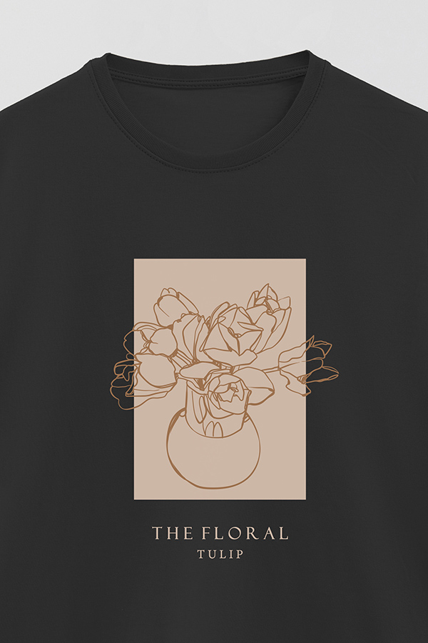REMERA BASICA ESTAMPADA BT TULIP