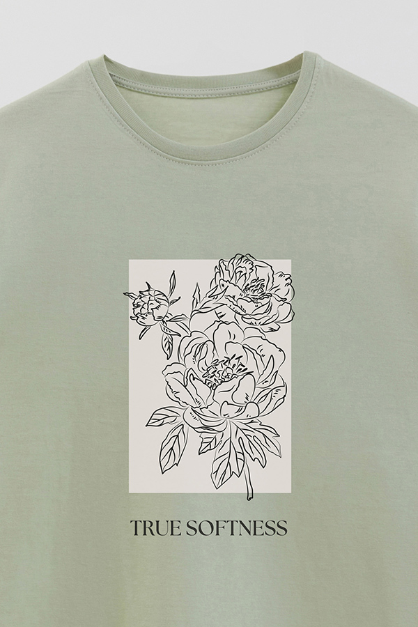 REMERA BASICA ESTAMPADA BT TRUE SOFTNESS