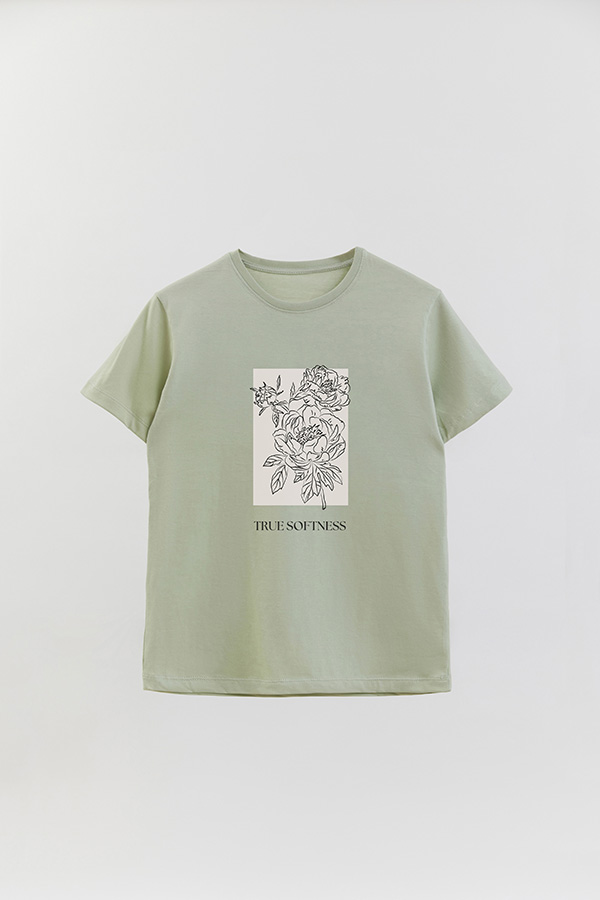 REMERA BASICA ESTAMPADA BT TRUE SOFTNESS