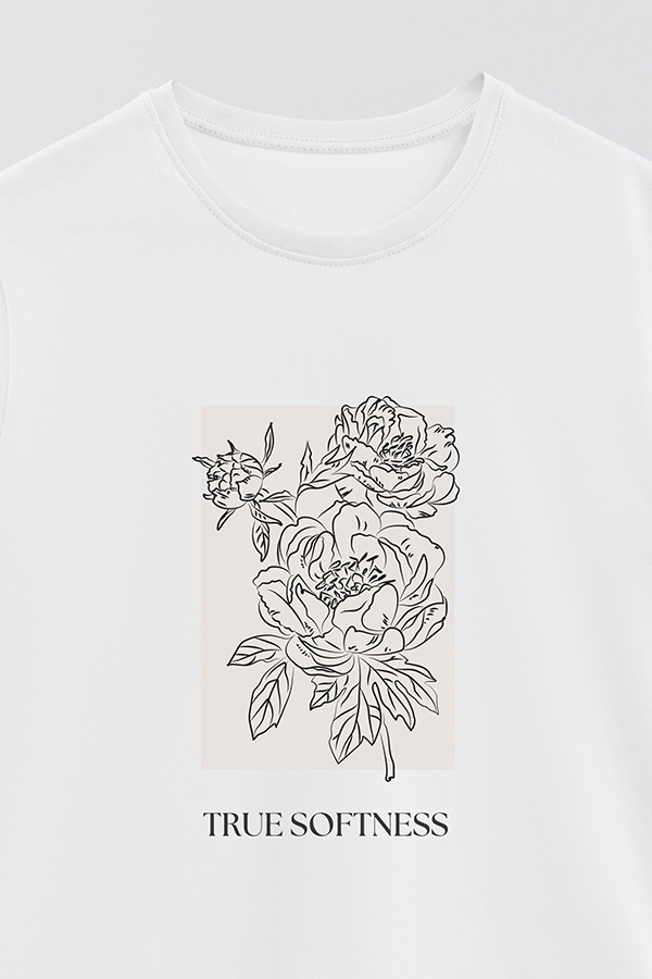 REMERA BASICA ESTAMPADA BT TRUE SOFTNESS