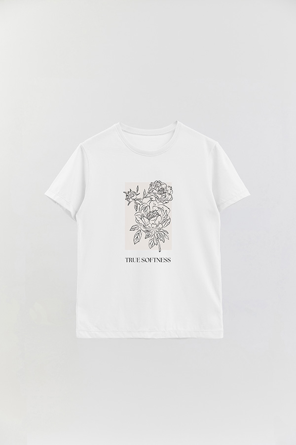 REMERA BASICA ESTAMPADA BT TRUE SOFTNESS