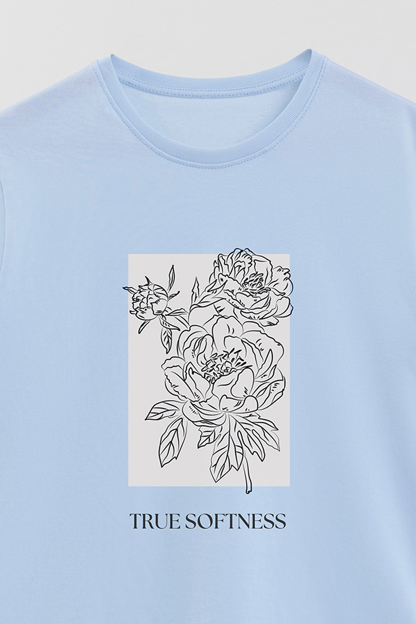 REMERA BASICA ESTAMPADA BT TRUE SOFTNESS