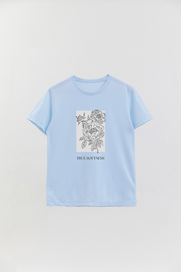 REMERA BASICA ESTAMPADA BT TRUE SOFTNESS