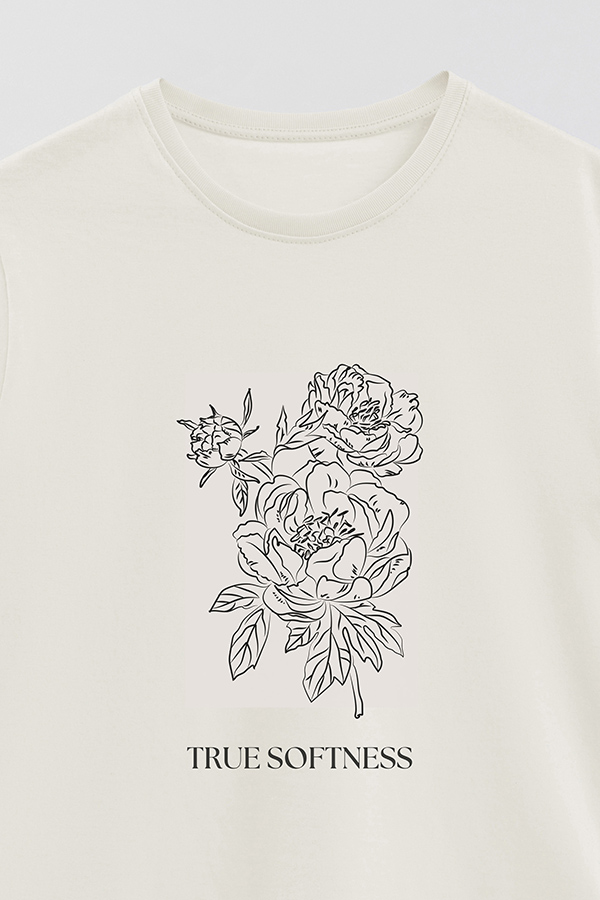 REMERA BASICA ESTAMPADA BT TRUE SOFTNESS