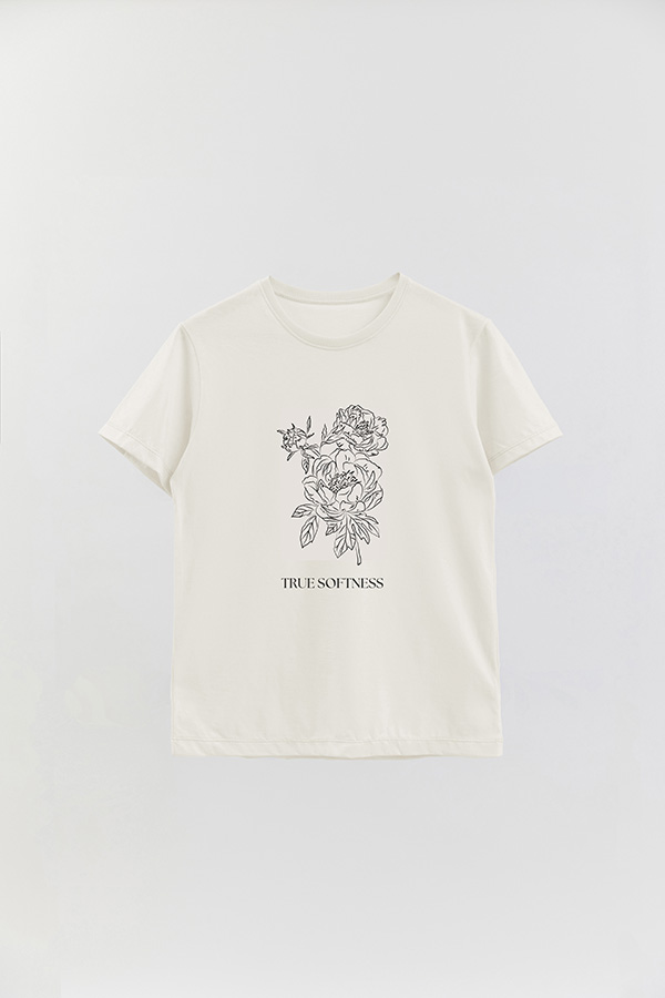 REMERA BASICA ESTAMPADA BT TRUE SOFTNESS