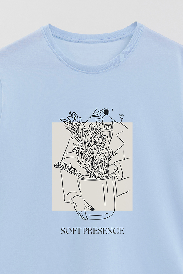 REMERA BASICA ESTAMPADA BT SOFT PRESENCE