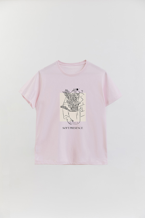 REMERA BASICA ESTAMPADA BT SOFT PRESENCE