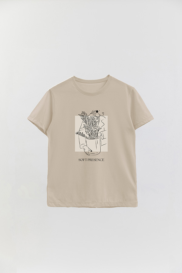 REMERA BASICA ESTAMPADA BT SOFT PRESENCE