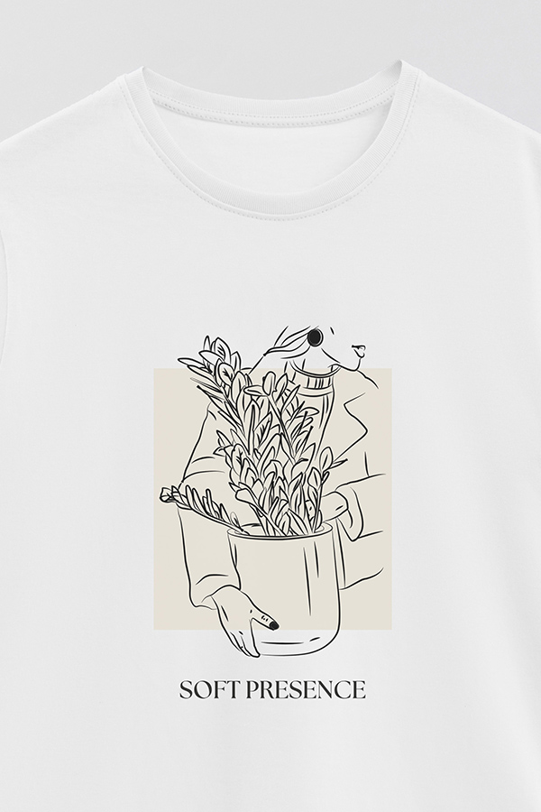 REMERA BASICA ESTAMPADA BT SOFT PRESENCE