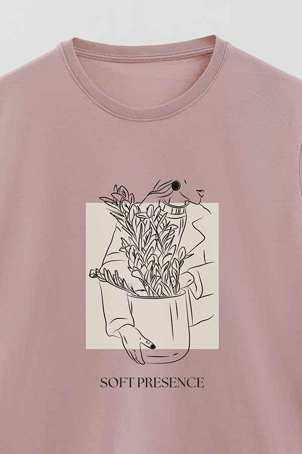 REMERA BASICA ESTAMPADA BT SOFT PRESENCE