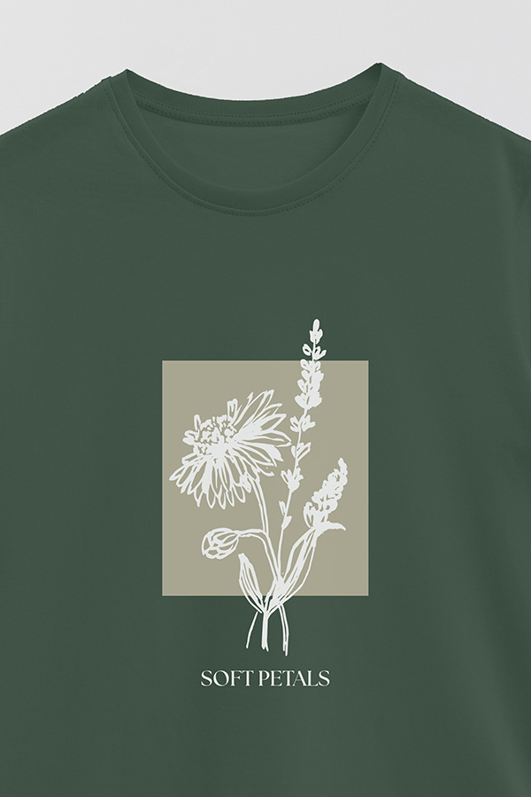 REMERA BASICA ESTAMPADA BT SOFT PETALS