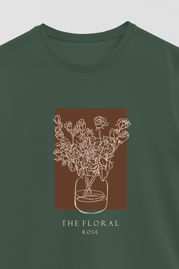 REMERA BASICA ESTAMPADA BT ROSE