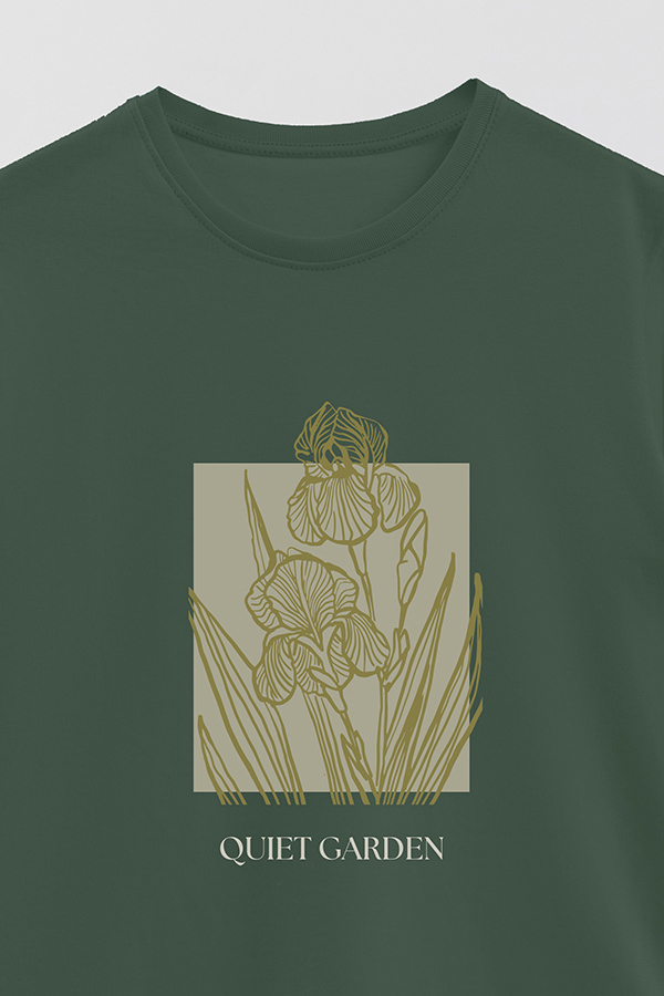 REMERA BASICA ESTAMPADA BT QUIET GARDEN