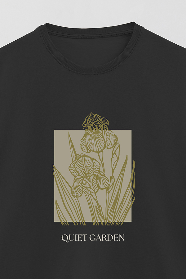 REMERA BASICA ESTAMPADA BT QUIET GARDEN