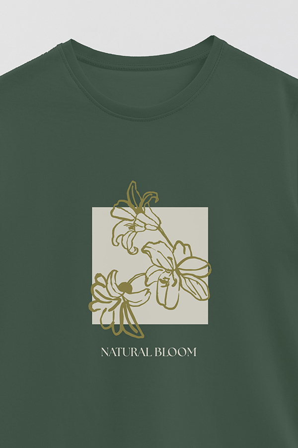 REMERA BASICA ESTAMPADA BT NATURAL BLOOM