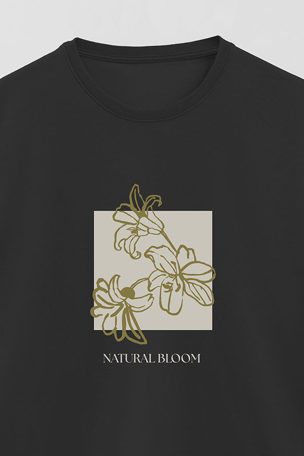 REMERA BASICA ESTAMPADA BT NATURAL BLOOM