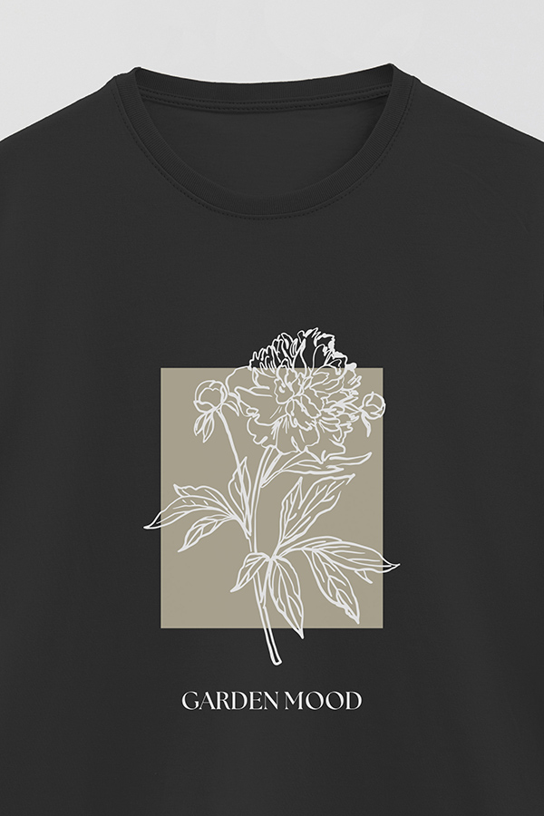 REMERA BASICA ESTAMPADA BT GARDEN MOOD