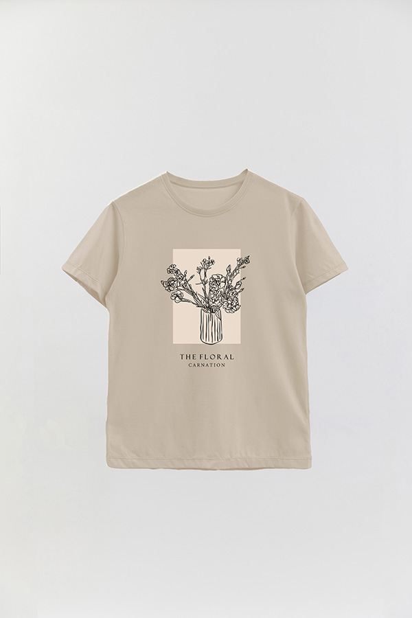 REMERA BASICA ESTAMPADA BT CARNATION