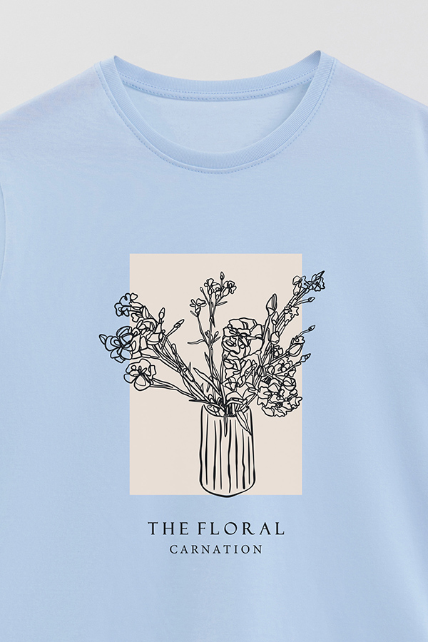 REMERA BASICA ESTAMPADA BT CARNATION