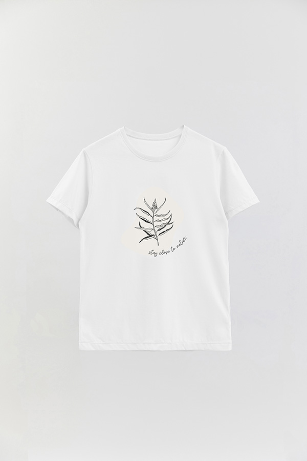 REMERA BASICA ESTAMPADA BT STAY CLOSE