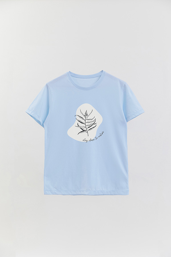 REMERA BASICA ESTAMPADA BT STAY CLOSE