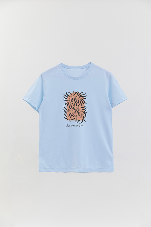REMERA BASICA ESTAMPADA BT SOFT STEMS