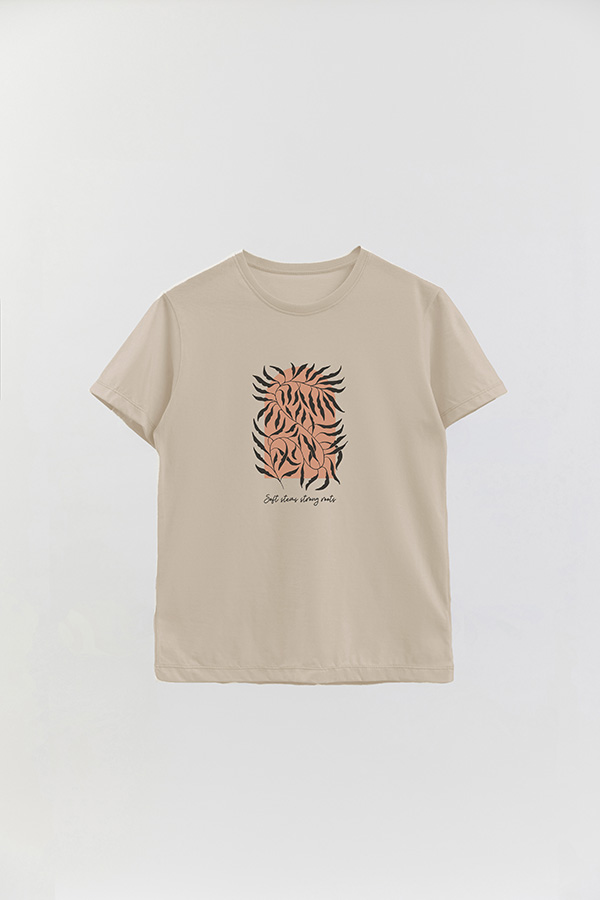 REMERA BASICA ESTAMPADA BT SOFT STEMS