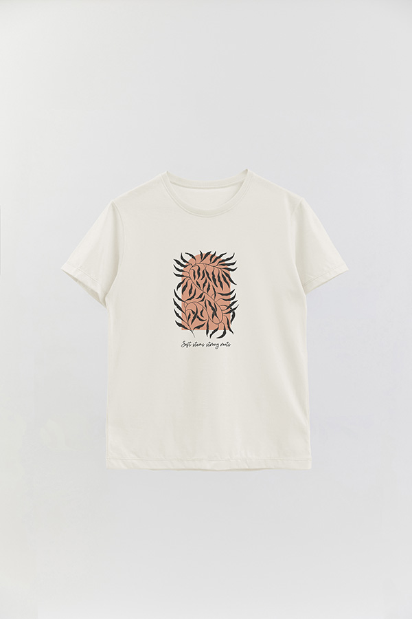 REMERA BASICA ESTAMPADA BT SOFT STEMS