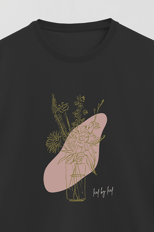 REMERA BASICA ESTAMPADA BT LEAF BY LEAF