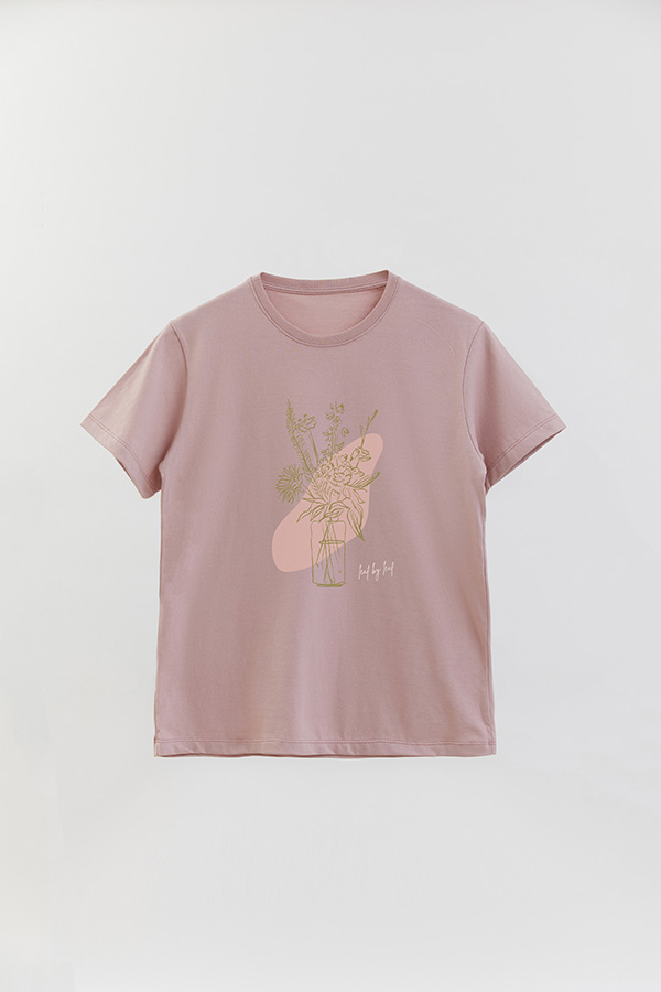 REMERA BASICA ESTAMPADA BT LEAF BY LEAF