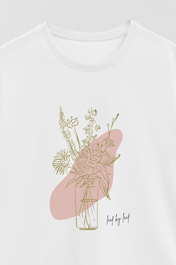 REMERA BASICA ESTAMPADA BT LEAF BY LEAF